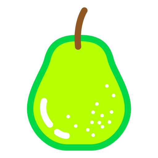 Pear svg vector icon