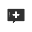 add, new message, pinterest, plus svg vector icon