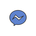 chat, facebook, message, messenger svg vector icon