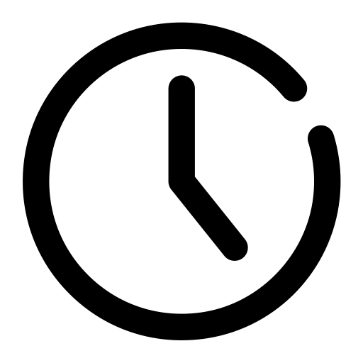 Clock svg vector icon