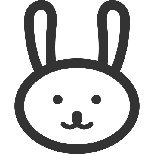 Rabbit svg vector icon