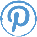 pinterest, social, stamp icon