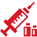 syringe,red icon