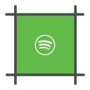 music, playlist, spotify, streming svg vector icon