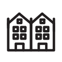 christmas, europe, germany, houses svg vector icon