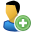 add, male, user icon
