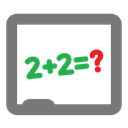 calculate, calculations, mathematics, numbers, school icon