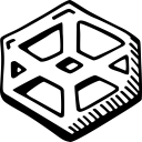 codepen, hand drawn, social svg vector icon