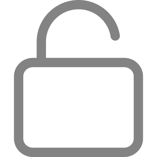 Unlocked svg vector icon