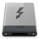 b, grey, thunderbolt icon