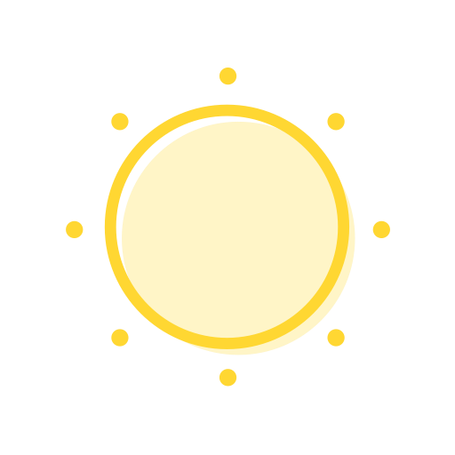 Sunny svg vector icon