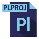 adobe, extention, file format, plproj extention svg vector icon