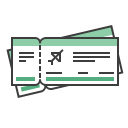 airplane, flight, journey, tickets, travel, travelling, vacation svg vector icon