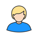 avatar, lady, man, woman svg vector icon
