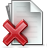 delete, document icon