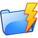 kdisknav,folder,lightning,power icon