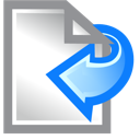 document, left, paper icon