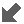 arrow, bottom, diagonal, left icon