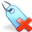 blue, delete, tag icon