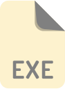 exe, extension, file, name svg vector icon