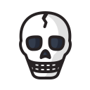 danger, dead, death, halloween, scary, skeleton, skull svg vector icon