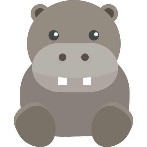 Hippo svg vector icon