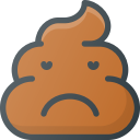 emoji, emote, emot, emot, poo, sad svg vector icon