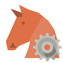 trojan,gear icon