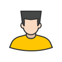 boy, flap top, guy, man svg vector icon