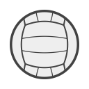 court, set, volleyball, volêi svg vector icon