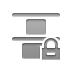 distribute,vertical,top,lock icon