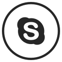 media, skype, social svg vector icon