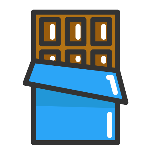Chocolate svg vector icon