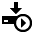 download,run,descending,fall,decrease,down,descend icon