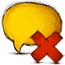 comment, deny icon