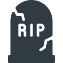 cemetery, halloween svg vector icon