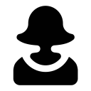 girl, woman svg vector icon