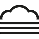 cloud, fog svg vector icon
