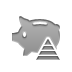piggybank,pyramid icon