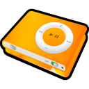 ipod,shuffle,orange icon