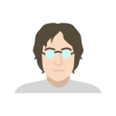 beatles, harry potter, john lennon, lennon svg vector icon