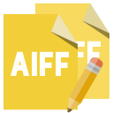 file,format,aiff,pencil icon