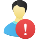 male,user,warning icon