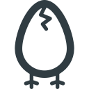 break, broken, chicken, egg svg vector icon