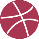 dribbble svg vector icon