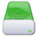 hard,drive,green icon