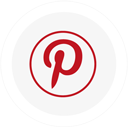 logo, pinterest, round icon
