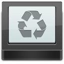 recycle,bin,empty,blank icon
