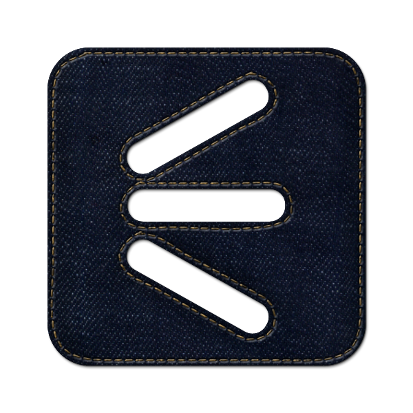 denim,jean,social,shoutwire,logo,square icon