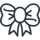 bow, christmas, gift, ornament, present svg vector icon